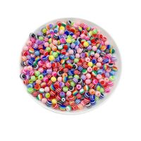 Wholesale New mm Color Striped Plastic Resin Beads Diy Bracelet Necklace Spacer Beads Rainbow Dispersion Beads Beaded Jewelry Accessories pack