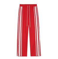 Wholesale Men s Side Stripe Zip Drawstring Pants Sports Joggers Loose Trousers Hiking Regular Fit Superior High Street Casual Pant