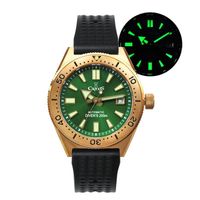 Wholesale Wristwatches CRONOS Men Automatic Watch Bronze Military Sport Mechanical Wristwatch Luminous Diver m Waterproof Sapphire Mirror NH35