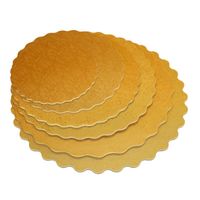 Wholesale Other Bakeware pc Gold Round Cake Board Circle Base inch Silver Cupcakes Stand Paper Cases Liners Party Pastry Baking Mat Decorations