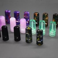 Wholesale Resin Electronic Cigarettes Multiple Color Drip Tips for Cigarette atomizer mouth with heat sink