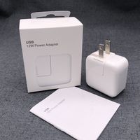Wholesale 12W USB Power Adapter With original packaging EU US AU UK plug Wall AC home Charger v A for Iiphone ipad