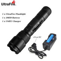 Wholesale UltraFire Portable LED Flashlight XML T6 L2 V6 lamp Battery high power rechargeable Torch Lantern Hunting luz Flash Light