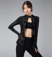 Wholesale Women Sportswear Zipper Quick Dry Sport Jacket Outwear Yoga Gym Professional polyester Snow running clothing