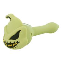 Wholesale Silicone smoking pipe oil burn pipes Oogie Boogie Man dab rigs with glass bowl