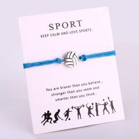 Wholesale Volleyball Sport Charm Bracelets Chain Jewelry Women Men Girl Boy Unisex Friends Gift Drop