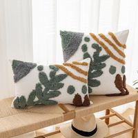 Wholesale Cushion Decorative Pillow Leaves Home Decor Cushion Cover Tufted Plant Stylish x45cm x50cm For Sofa Bed Chair Living Room