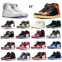 Wholesale 2021 Pine Green Black s Dress shoes Jumpman Bloodline Men Sneakers Fearless Obsidian UNC Patent gold toe top Trainers