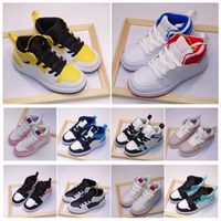 Wholesale 2021 kids basketball shoes s Wolf Grey blue black white red prom night sneaker tennis children Multi Sports top quality Youth cute gift sneakers