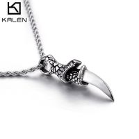 Wholesale Creative jewelry necklace dragon claw domineering titanium steel couple pendant shop recommended to send friends