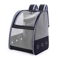 Wholesale Backpack Bird Cage Breathable Carrier Foldable Lightweight Outdoor Travel Multi Purpose PU Mesh Pet Parakeet Parrot Bag