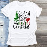 Wholesale Women s T Shirt Fashion Women Cute Girl Love Tree Merry Tee Shirt Christmas Tumblr Graphic T Female Tees Camisa Print T shirts