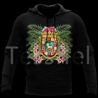 Wholesale Men s Hoodies Sweatshirts Country Flag Puerto Rico Tattoo Emblem DPrint Men Women Harajuku Pullover Casual Funny Unisex Drop A