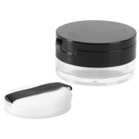 Wholesale Storage Bottles Jars Small Empty Makeup Sample Bottle Portable Loose Powder Box Refillable Cosmetic Container With Mirror And