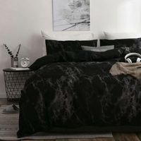 Wholesale Luxury Bedding Sets Russian Euro Duvet Cover Single King Queen Family Size Linens Black Bed Set Bedclothes x200 V2