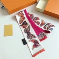 Wholesale silk scarf printed pattern multi purpose headband handbag decorative ribbon neck suitable for men and women