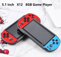 Wholesale X12 Handheld Game Player GB Memory Portable Video Game Consoles with inch Color Screen Display Support TF Card gb MP3 MP5 Player