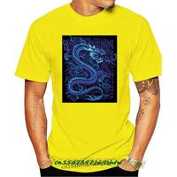 Wholesale Men s T Shirts Mens Fantasy Blue T Shirt Oriental Gothic Horror Goth Summer Brand Homme Clothing Print Tee