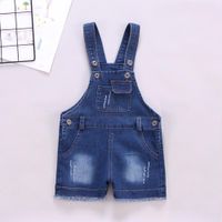 Wholesale Fashion Classic Girl Boy Shorts Overalls Summer Baby Girls Jeans Dungarees Child Kids Denim Trousers Toddler Infant Pants