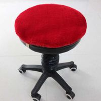 Wholesale Cushion Decorative Pillow Artificial Wool Seat Back Cushion Round Square Faux Fur Sofa Pad Red Gray Black Pink White Tatami Mat Office Game