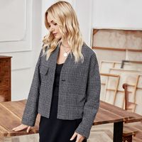 Wholesale Collar Corset and Button Women s V Winter Coat Fashion