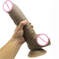Wholesale Super Big and Soft Dildo Suction Cup Realistic Glans Huge Penis Adult Toys for Couples Sex Clearance Insert Vagina or Anal Plug