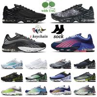 Wholesale TN Tuned Plus Men Women Running Shoes Radiant Red Laser Blue Triple Black All White Wolf Grey Obsidian Ghost Green Aqua Volt Neon Trainers Sports Sneakers