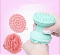 Wholesale Double Head Soft Silica Gel Bath Brush Massage Skin Friendly Shampoo Face Multifunctional Practical Three In One