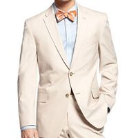 Wholesale Double Button Beige Suit Men s jacket Pants Two Affordable Luxury Wedding Dress Prom Gentlemanstyle Suits Blazers