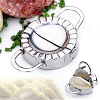 Wholesale Eco Friendly Pastry Tools Stainless Steel Dumpling Maker Wrapper Dough Cutter Pie Ravioli Mould Kitchen Accessories