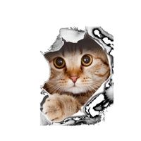 Wholesale Wallpapers Cat Toilet Seat Sticker Bathroom Wallpaper Decal Removable PVC Wall Stickers For Home Decoration Type