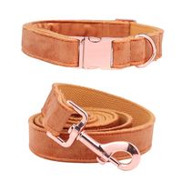 Wholesale Unique Style Paws Christmas Dog Cat Collar Velvet Adjustable Collar and Leash Set