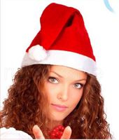 Wholesale Christmas Santa Claus Hats Red And White Cap Party Hat For Santa Claus Costume Xmas Decoration For Kids Adult Christmas Caps DHL RRA4513