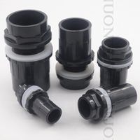 Wholesale Watering Equipments mm PVC Pipe Connectors Thicken Fish Tank Drain Joint Aquarium Inlet Outlet Joints Fittings