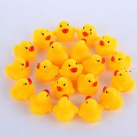 Wholesale Baby Bath Toy Sound Rattle Children Infant Mini Rubber Duck Swimming Bathe Gifts Race Squeaky Duck Swimming Pool Fun Playing Toy HHE10796