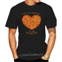 Wholesale Men s T Shirts Pizza Basketball Anti Valentine S Day Gift T Shirt Men Character Tee O Neck Cool Crazy Fashion Summer Style Formal Tsh