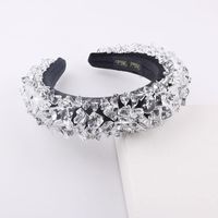Wholesale Hair Clips Barrettes Exquisite Headband Fashion Gorgeous Cube Transparent Crystal Sponge Ladies Prom Accessories