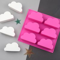 Wholesale Baking Moulds Even Cloud Shape Silicone Molds Chocolate Candy Gummy Gelatin Jello Jelly Ice Mold Mousse Cake Soap Bath Bomb Mould Bakeware Kitchen Tools
