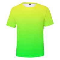 Wholesale Men s T Shirts Neon T Shirt Men Women Summer Green T Shirt Boy Girl Solid Colour Tops Rainbow Streetwear Tee Colourful D Printed Kids