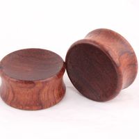 Wholesale Plugs Tunnels Body Jewelry Drop Delivery Tiger Wood Concave Ear Plug Mix Mm Sales Piercing Tunnel And Gauges Q1I0W