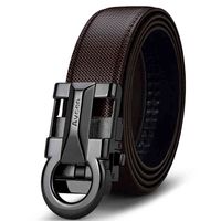 Wholesale Manufacturer wholale custom new adjustable leisure automatic buckle belt fashion luxury busins men s black leather belt