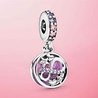 Wholesale 925 Sterling Silver Glittering Infinity Hearts Stars Dangle Charm fit Original Pandora Charm Bracelet S925 Silver Jewelry Gift