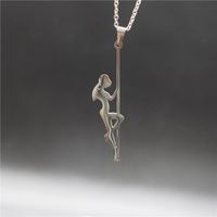 Wholesale Pendant Necklaces Stainless Steel Pole Dancer Strip Silhouette Gift For Bachelorette Party Women Jewellery