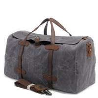 Wholesale Duffel Bags Men Women Travel Big Vintage Waterproof Canvas And Natural Leather Weekend Traveling Duffle Large Carry On Luggage Bag