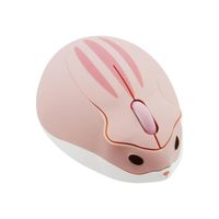 Wholesale Mice Cute Cartoon Pink Wireless Mouse USB Optical Computer Mini DPI Hamster Design Small Hand For Girl Laptop