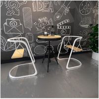 Wholesale Net Red Ins Creative Chair Tieyi Outdoor Milk Tea Shop Swing Table And Combination Lazy Cafe Leisure Backrest Living Room Furniture