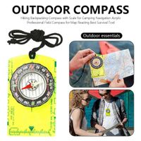 Wholesale Hiking Backpack Compass with Scale for Camping Navigation Acrylic Professional Field Compass for Map Reading Best Survival Tool