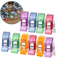 Wholesale Bag Clip Sewing Clips Plastic Clamps Quilting Crafting Crocheting Knitting Safety Assorted Colors Binding Paper HH21