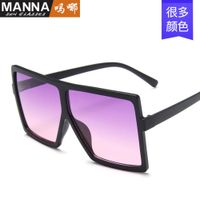 Wholesale Trendy Large Frame Women s Square multi color personalized Sunglasses glasses