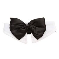 Wholesale Decorative Objects Figurines Unique Adjustable Dog Pet Bow Tie Collar Wedding Tuxedo Fancy Dress Costume Necktie Black white XL